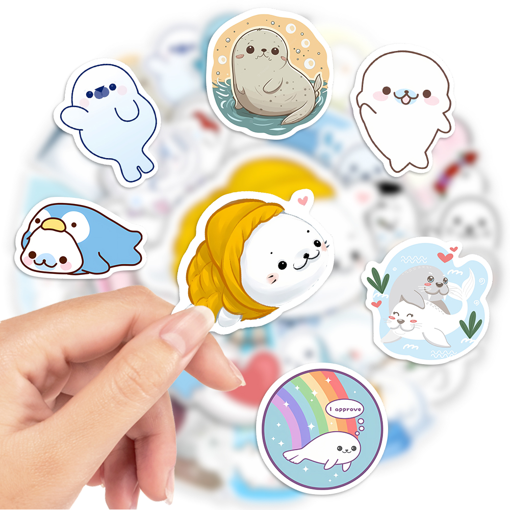 Kids Toys Laptop - 10/25/50Pcs Kawaii Cute Cartoon Seals Stickers