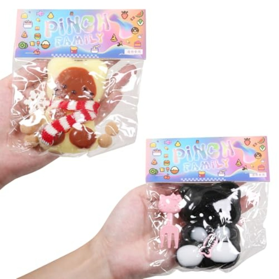 Kids Toys Yellow - Squishy Cat Squeeze Toys for stress
