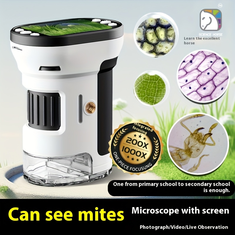 Kids Toys Horse - Kids Microscope Biological Kit 1000x Magnifier