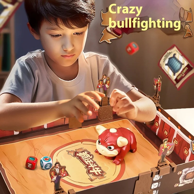 Kids Toys Entertainer - Bull Fighter Dice Card Game, Family