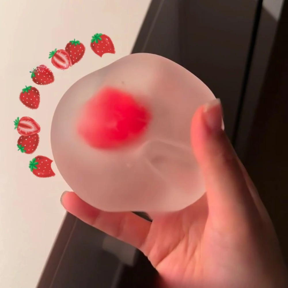 Kids' Toy - Squishy Strawberry Stress Ball Soft Fidget