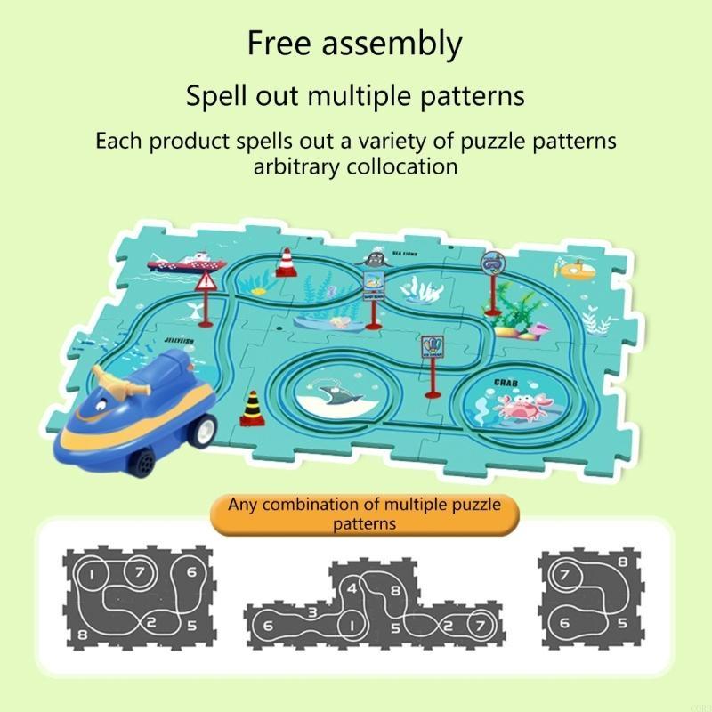Kids Toys Electric Car - CORB Kids Car Toy Assembly Puzzle