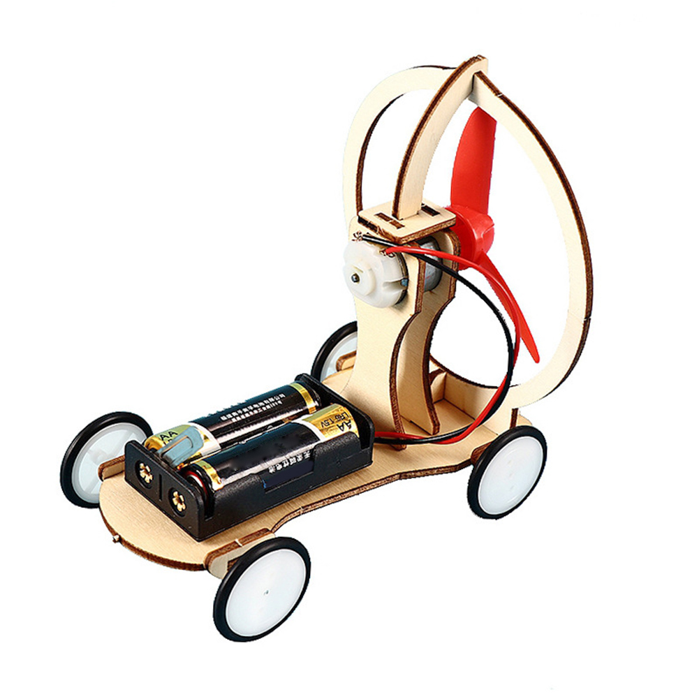 Kids Toys Entertainer - Students Kids DIY Electric Wind Car