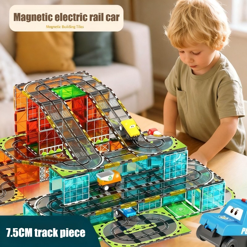 Creative Magnetism Electric Ra - Kids Toys Electric Car ulasan dan harga