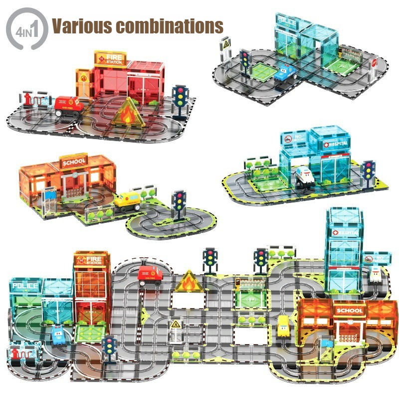 Creative Magnetism Electric Ra - Kids Toys Electric Car ulasan dan harga