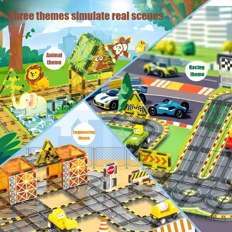 Creative Magnetism Electric Ra - Kids Toys Electric Car ulasan dan harga