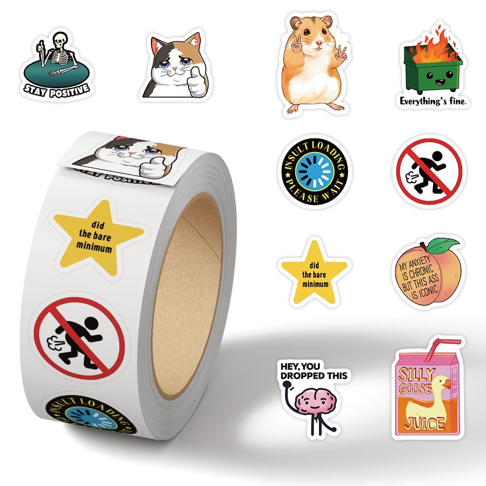 500pcs Funny Emotion Meme Stic - Kids Toys Laptop ulasan dan harga