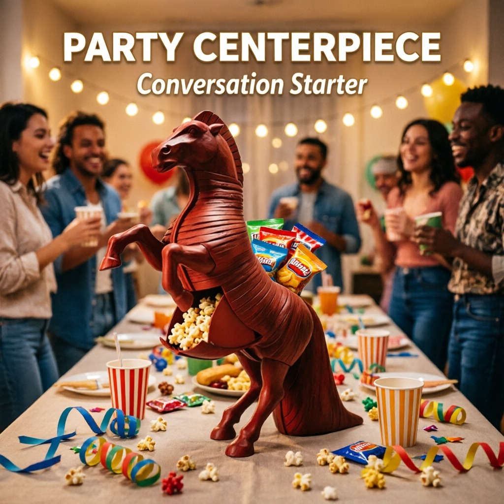 Trojan Horse Popcorn Bucket Mo - Kids Toys Horse ulasan dan harga