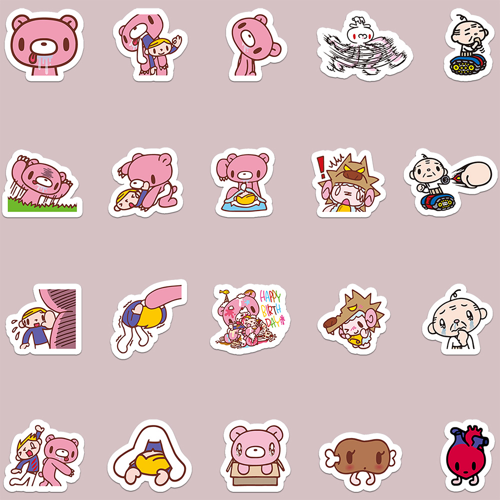 40pcs Cartoon Gloomy Bear & CH - Kids Toys Laptop ulasan dan harga