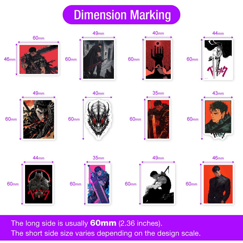 Manga Berserk Stickers DIY Kid - Kids Toys Laptop ulasan dan harga