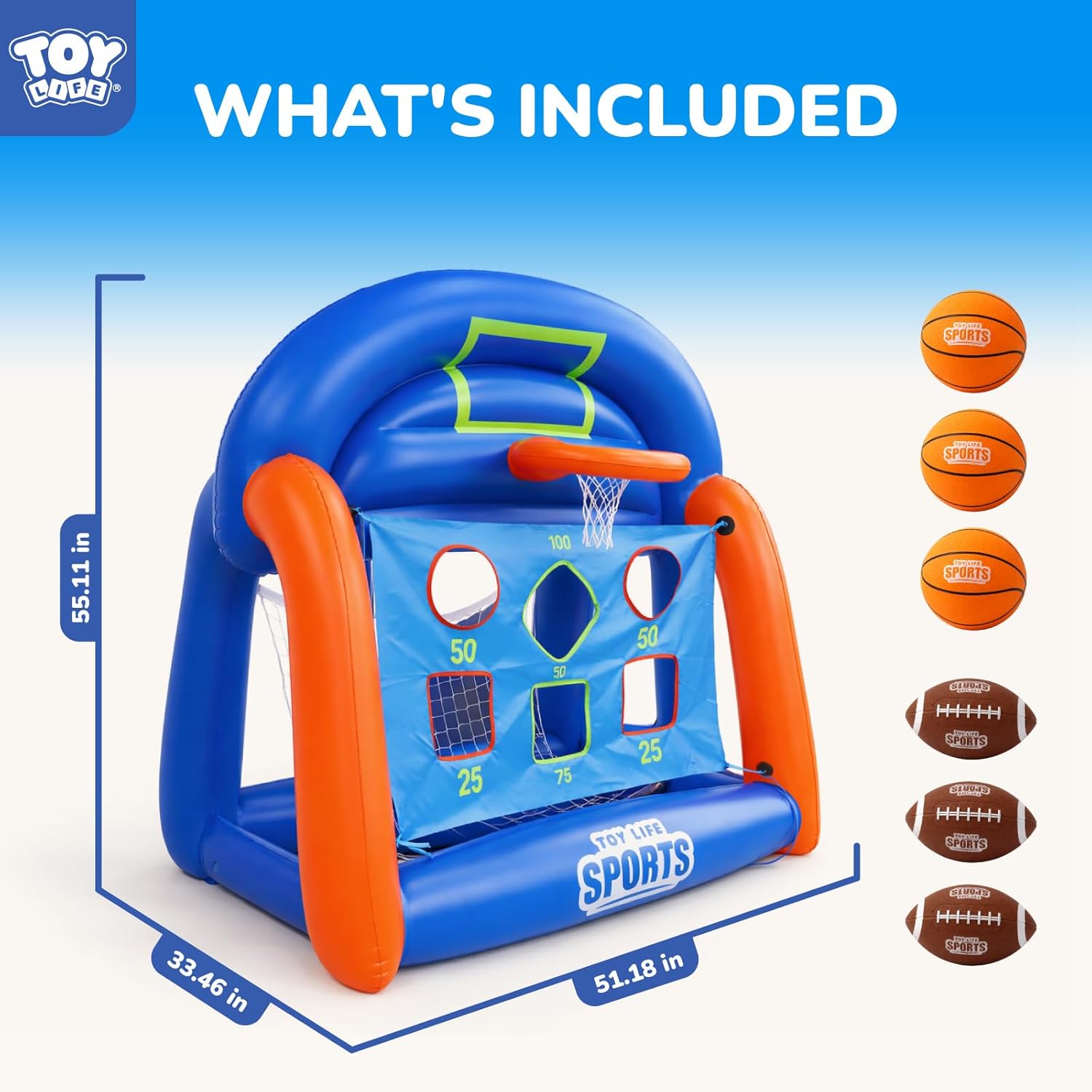 Multi-Sport Pool Games Inflata - Kids' Toy ulasan dan harga