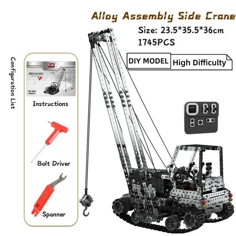DIY Metal RC Crane Electric Ho - Kids Toys Remote Car ulasan dan harga