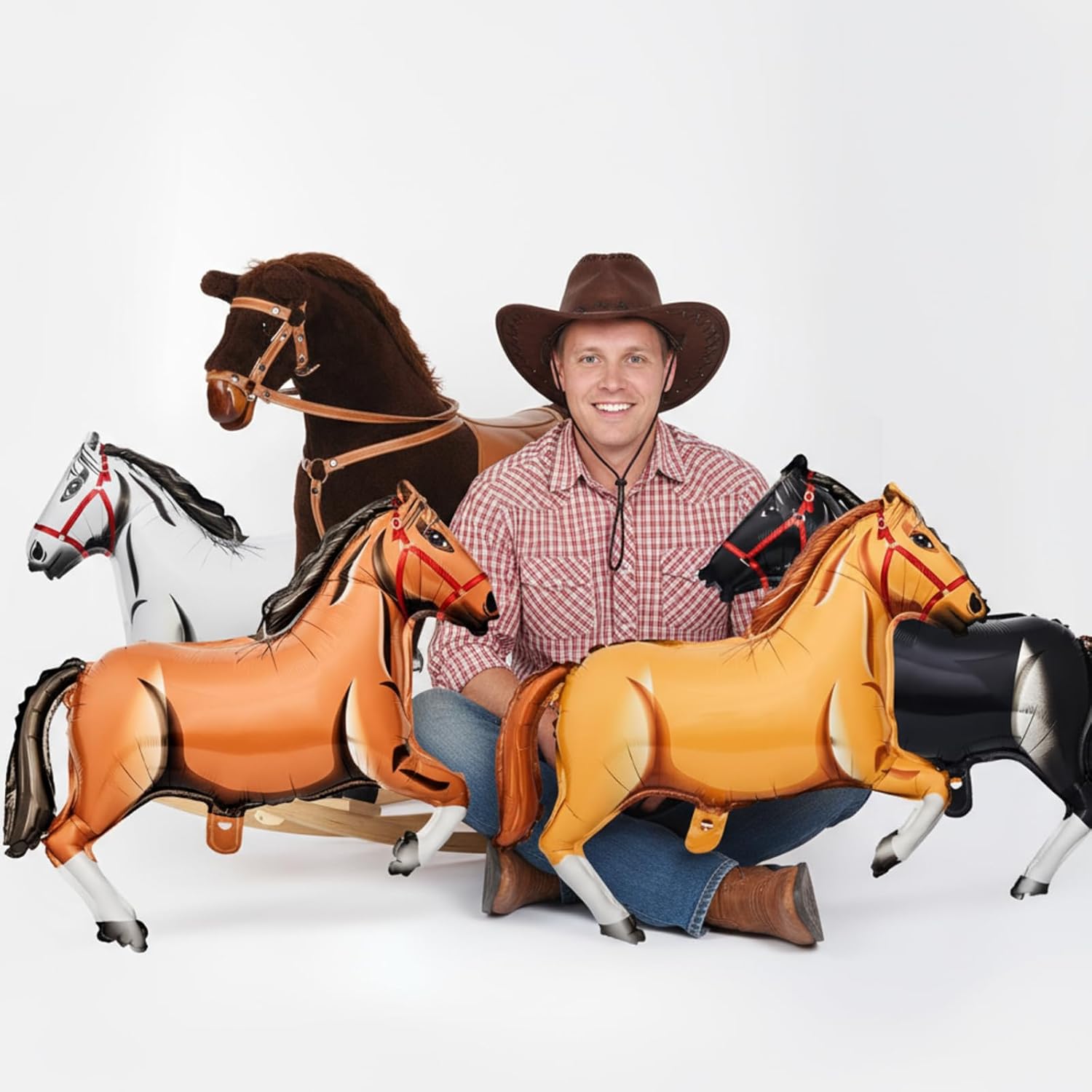 Horse Foil Balloon Western Cow - Kids Toys Horse ulasan dan harga