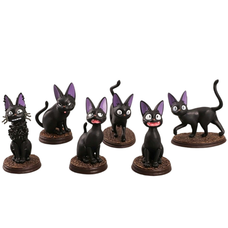 6pcs/set Cartoon Black Cat Jij - Kids Toys Jiji ulasan dan harga