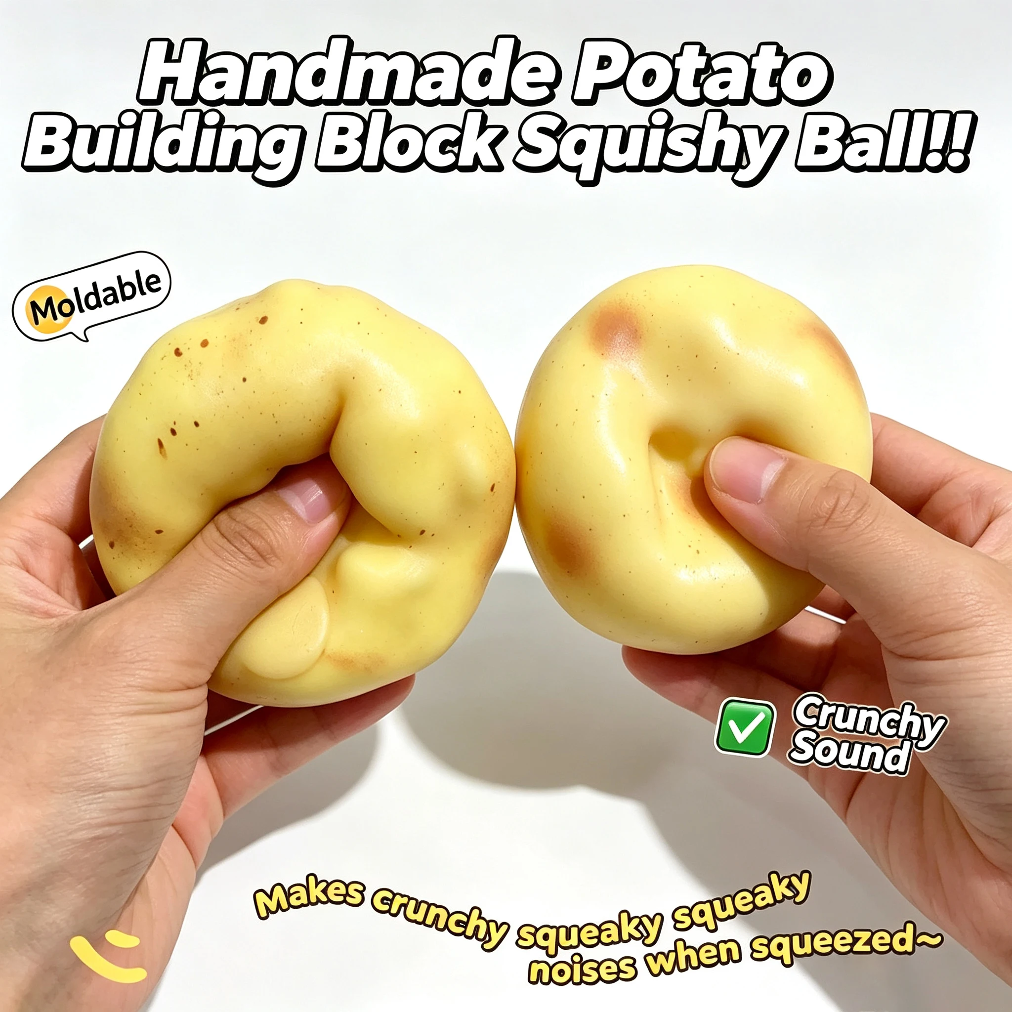 Crunchy Potato Squishy Stress  - Kids' Toy ulasan dan harga