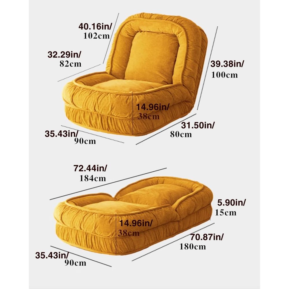 Foldable Lazy Sofa Bed Floor C - Kids' Toy ulasan dan harga