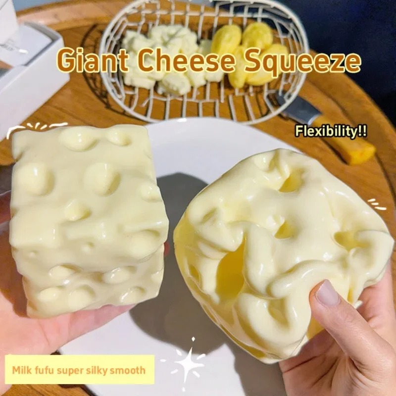 Taba Squishy Cheese Cube Stres - Kids' Toy ulasan dan harga