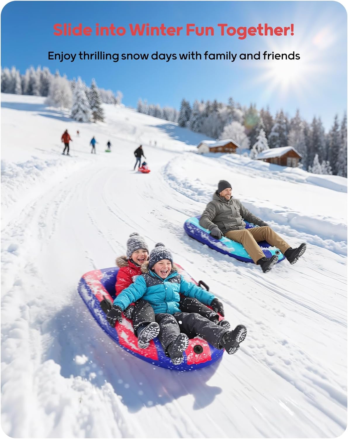 QPAU Inflatable PVC Snow Sled  - Kids' Toy ulasan dan harga