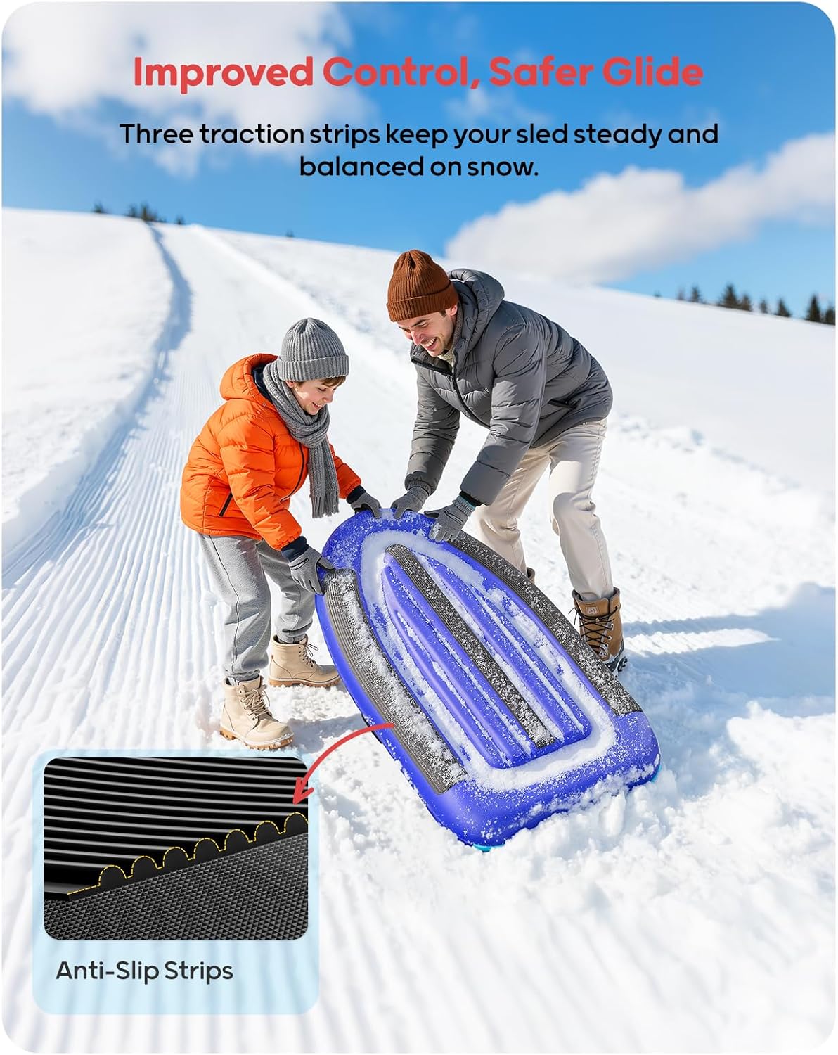 QPAU Inflatable PVC Snow Sled  - Kids' Toy ulasan dan harga