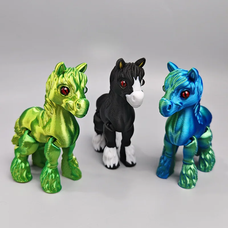 3D Printed Multi-joint Movable - Kids Toys Horse ulasan dan harga