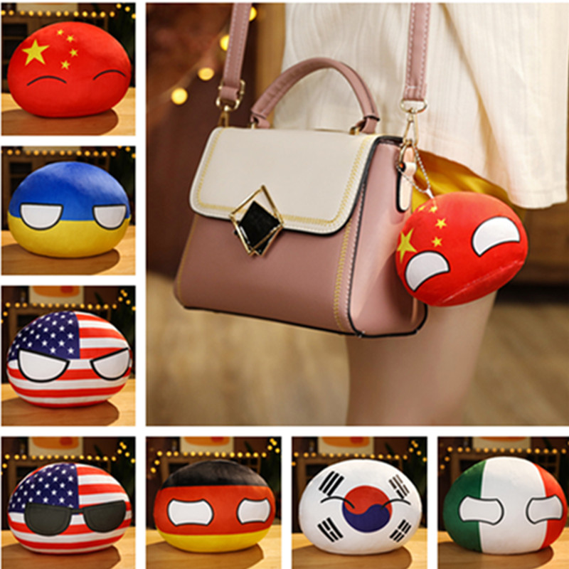 10cm Country Ball Plush Pendan - Kids Toys Uk ulasan dan harga