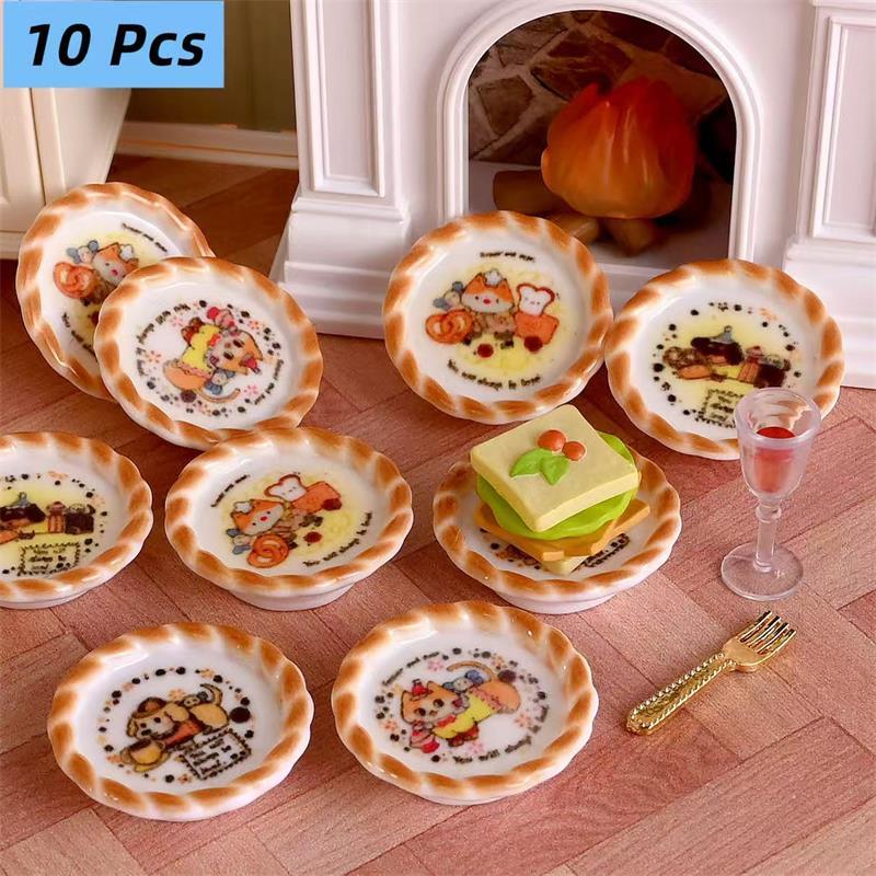 10Pcs/set Dollhouse Miniature  - Kids Toys Dog ulasan dan harga