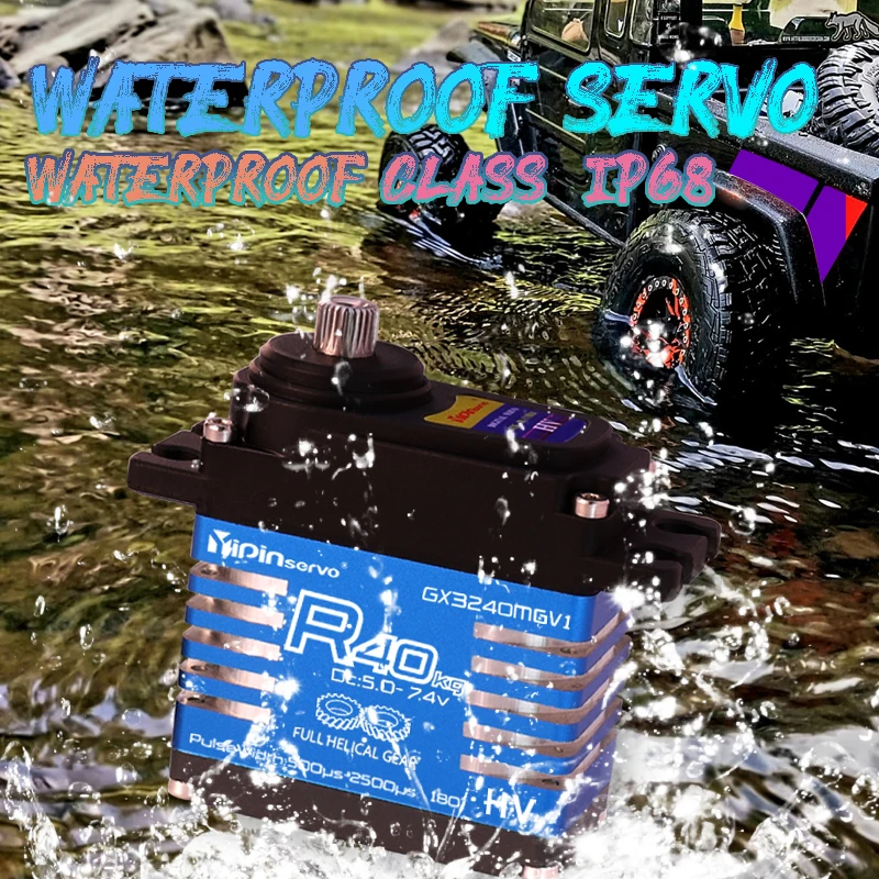 Waterproof IP68 RC Servo 40kg  - Kids Toys Remote Car ulasan dan harga