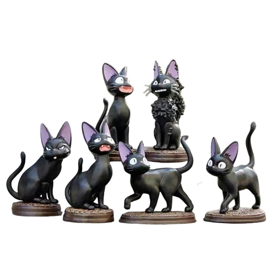 6pcs/set Cartoon Black Cat Jij - Kids Toys Jiji ulasan dan harga