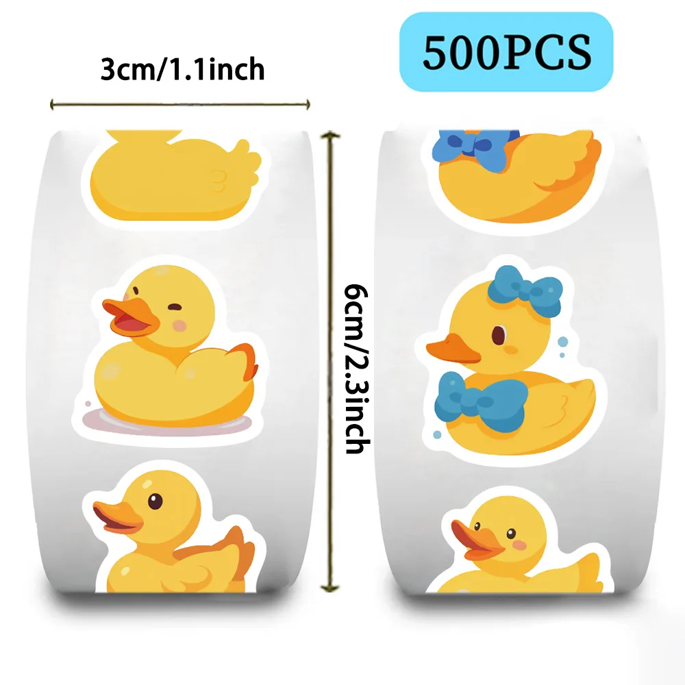 500pcs/Roll Cartoon Yellow Duc - Kids Toys Yellow ulasan dan harga