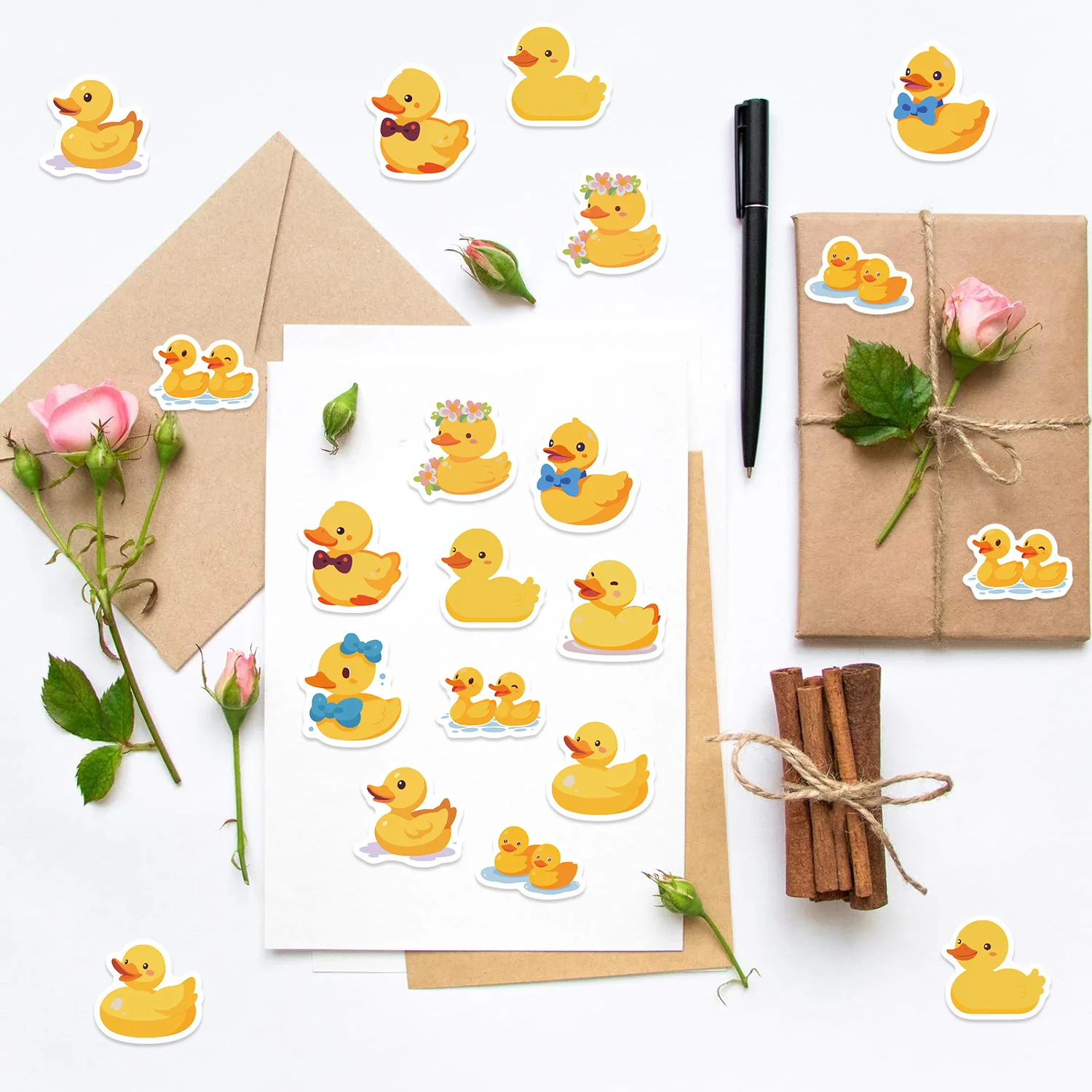500pcs/Roll Cartoon Yellow Duc - Kids Toys Yellow ulasan dan harga