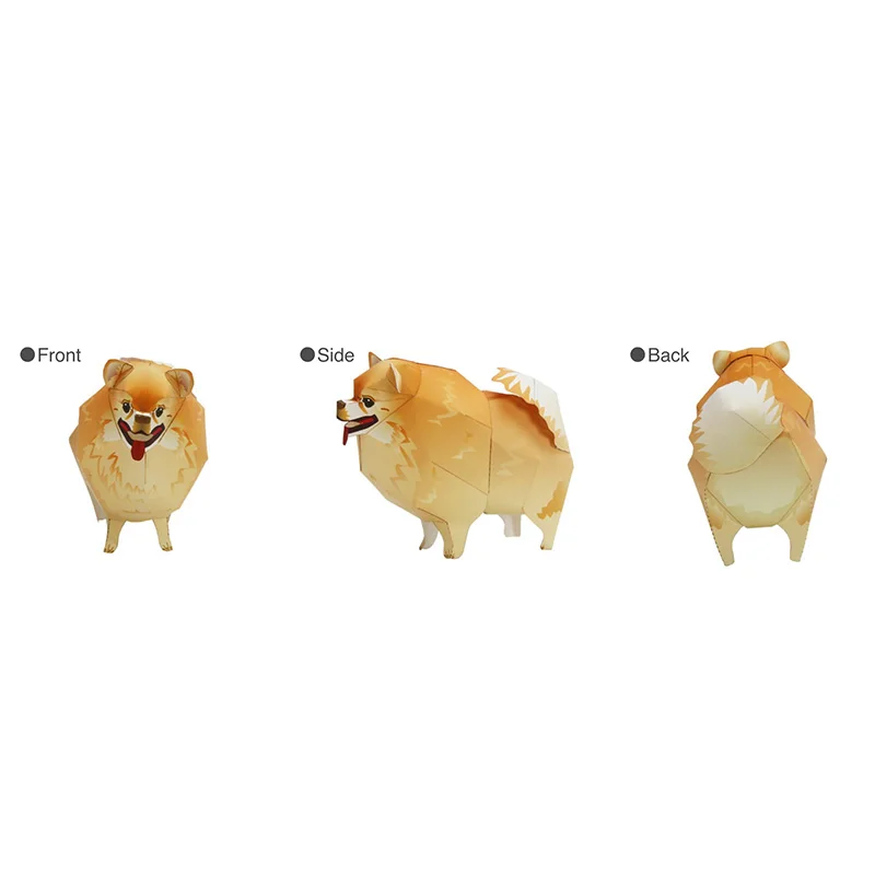 Pomeranian Dog Folding Origami - Kids Toys Dog ulasan dan harga