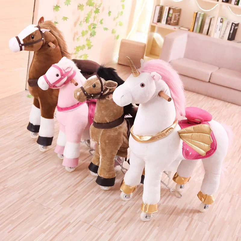 Multi-Color Jumping Horse Larg - Kids Toys Horse ulasan dan harga