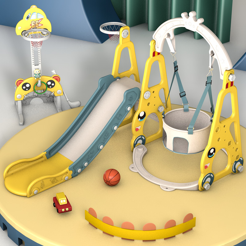 7-in-1 Kids Slide Swing Combin - Kids Toys Entertainer ulasan dan harga