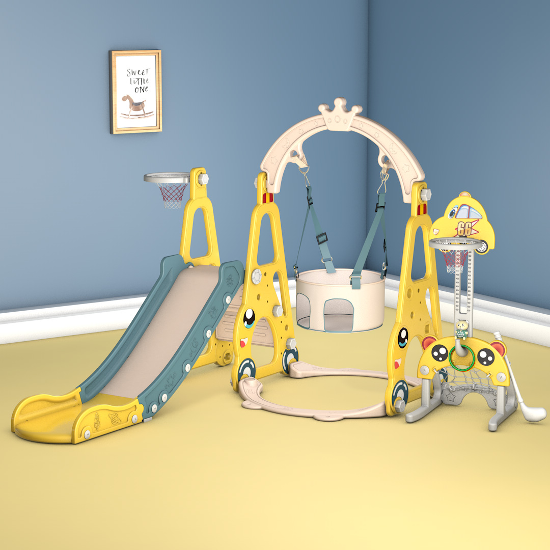 7-in-1 Kids Slide Swing Combin - Kids Toys Entertainer ulasan dan harga