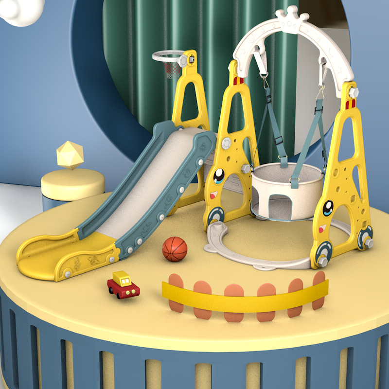 7-in-1 Kids Slide Swing Combin - Kids Toys Entertainer ulasan dan harga