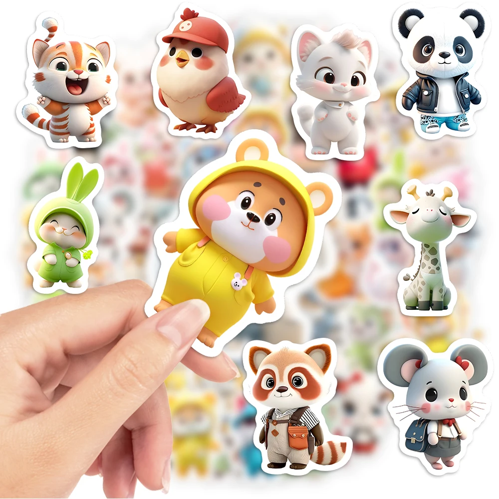 Kawaii Cute 3D Animal Doll Sti - Kids Toys Laptop ulasan dan harga