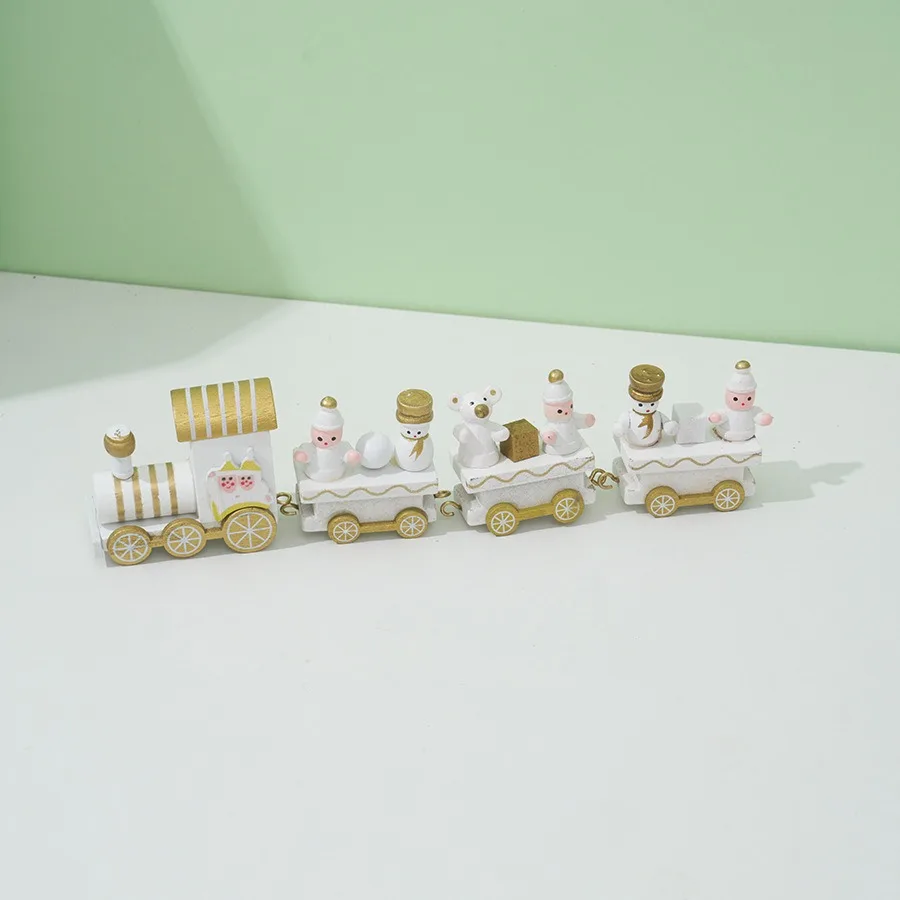 Christmas Train Painted Wooden - Top Kids Xmas Toys ulasan dan harga