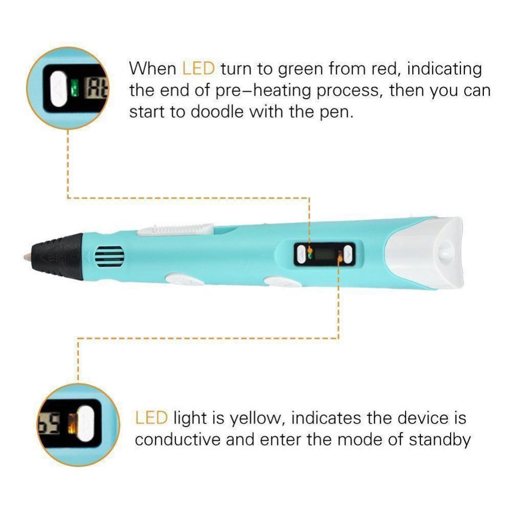 Dikale 3D Pen LED Screen DIY 3 - Kids Toys Uk ulasan dan harga