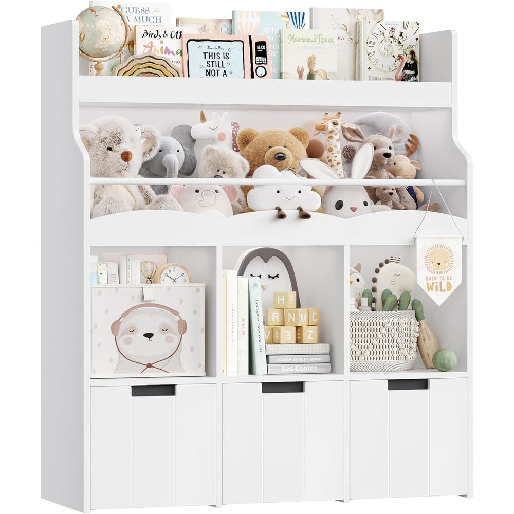 Kids Toy Storage Organizer wit - Kids' Toy ulasan dan harga