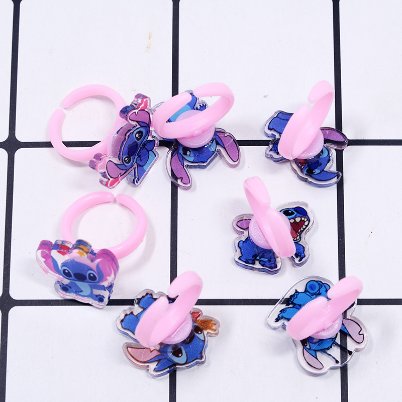 Stitch Acrylic Ring 10/20pcs K - Kids Toys Movie ulasan dan harga