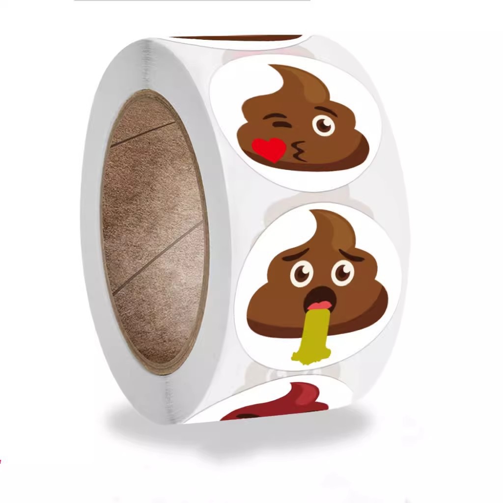 100-500pcs Funny Poop Cartoon  - Kids Toys Laptop ulasan dan harga