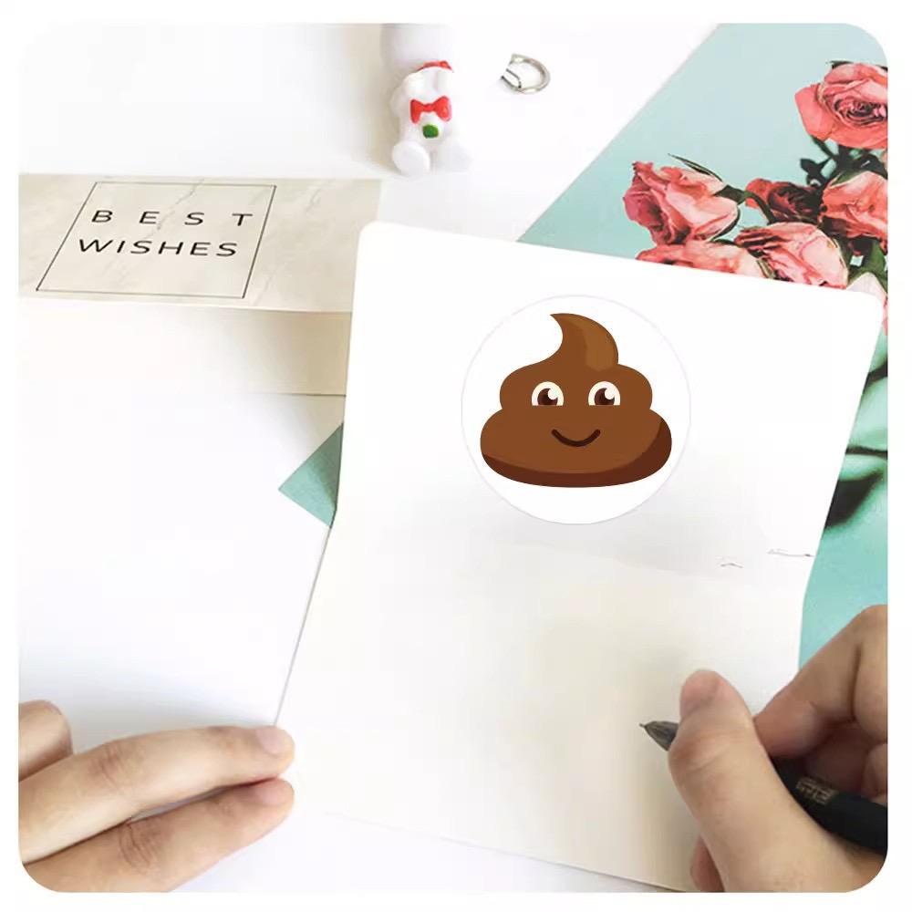 100-500pcs Funny Poop Cartoon  - Kids Toys Laptop ulasan dan harga