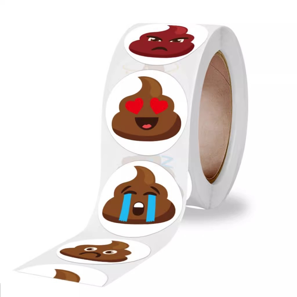 100-500pcs Funny Poop Cartoon  - Kids Toys Laptop ulasan dan harga