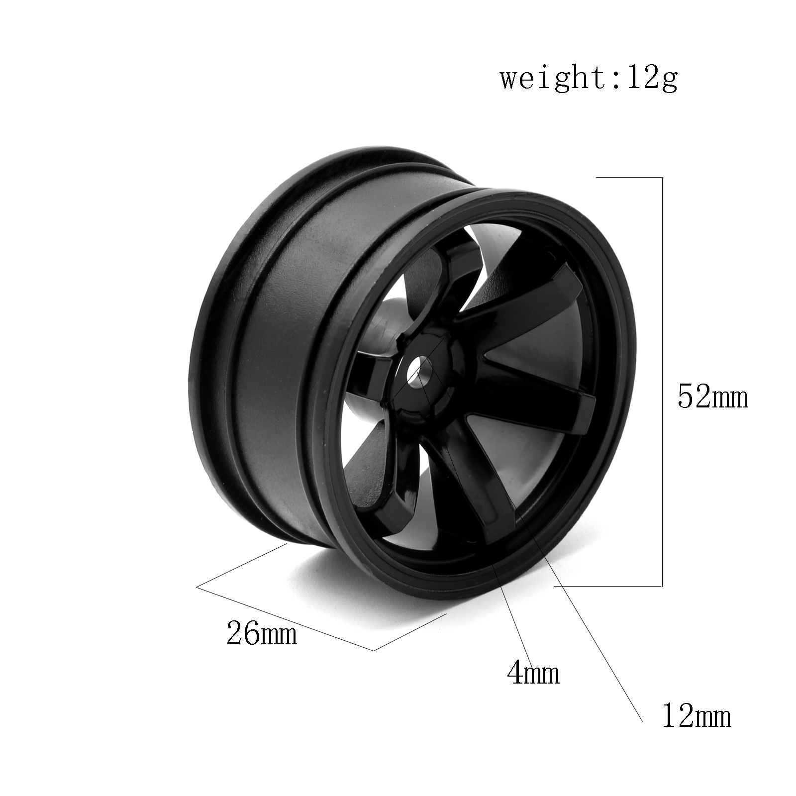 4pcs  Plastic Wheel Hub RC Rac - Kids Toys Remote Car ulasan dan harga