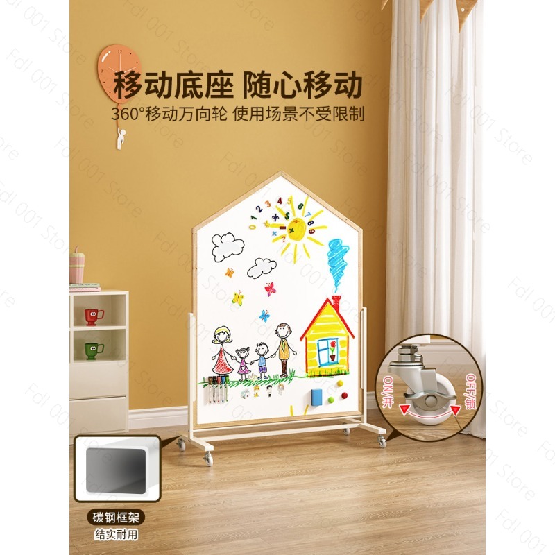 Children's drawing board doubl - Magnetic Drawing Board ulasan dan harga