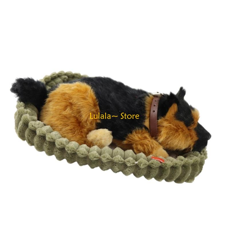 Y4QA Realistic Sleeping Plush  - Kids Toys Dog ulasan dan harga