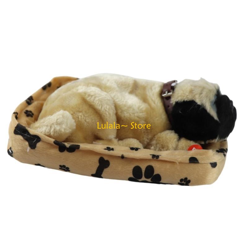 Y4QA Realistic Sleeping Plush  - Kids Toys Dog ulasan dan harga