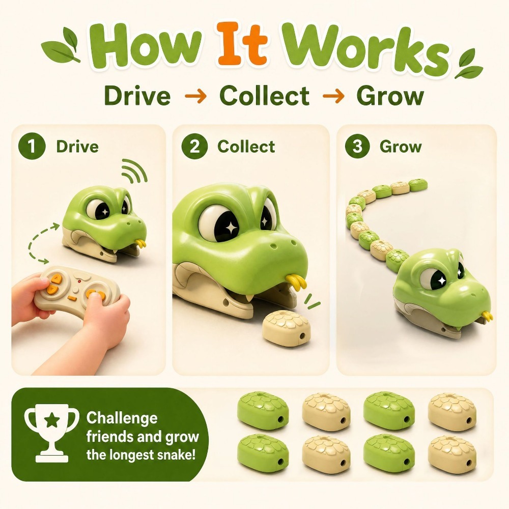 Remote Controlled Greedy Snake - Kids Toys Remote Car ulasan dan harga