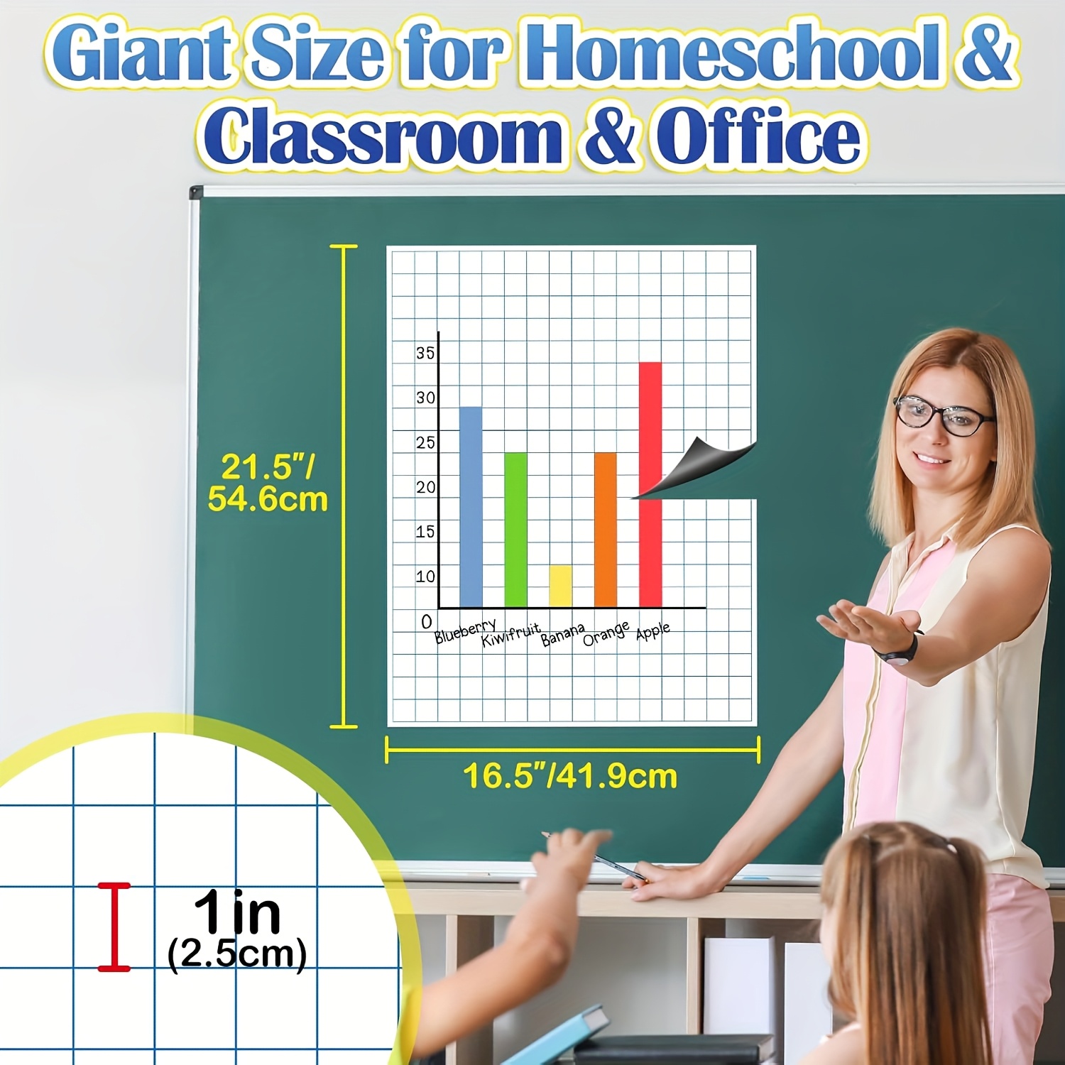 Large Magnetic Grid Writing Bo - Magnetic Drawing Board ulasan dan harga