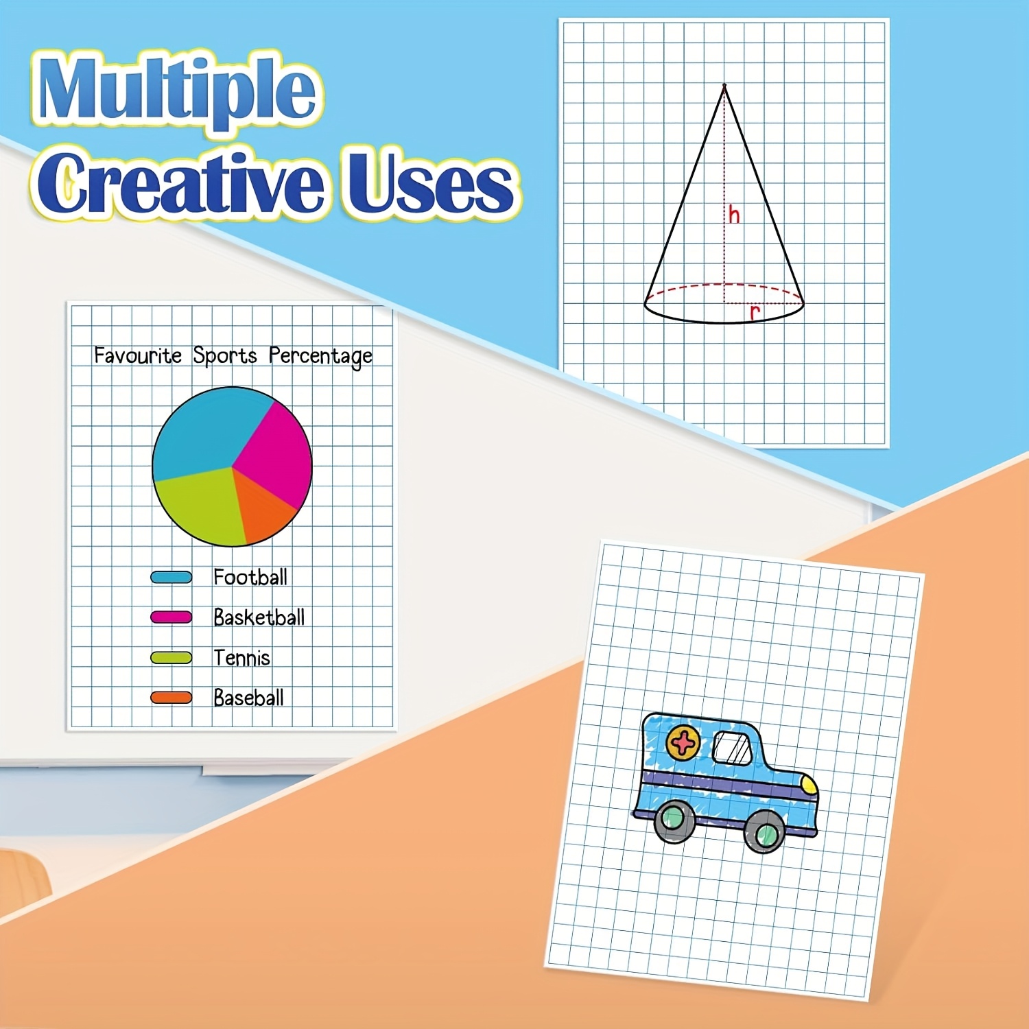 Large Magnetic Grid Writing Bo - Magnetic Drawing Board ulasan dan harga